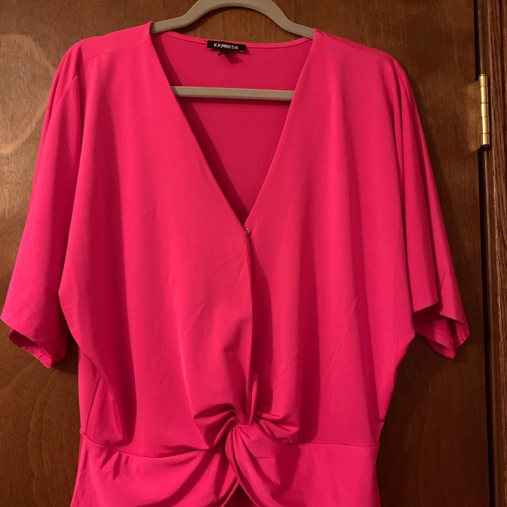 Bright pink top!